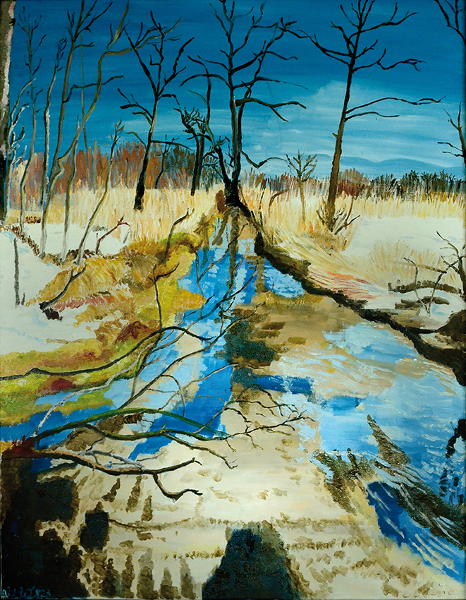 Fluss durch das Feld