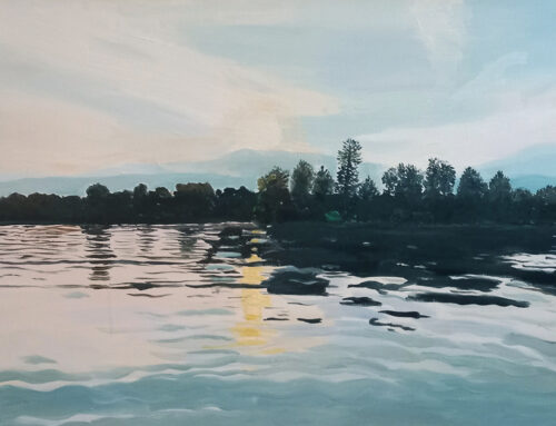 Roseninsel in der Dämmerung