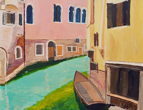 Venedig Canal Mit Booten