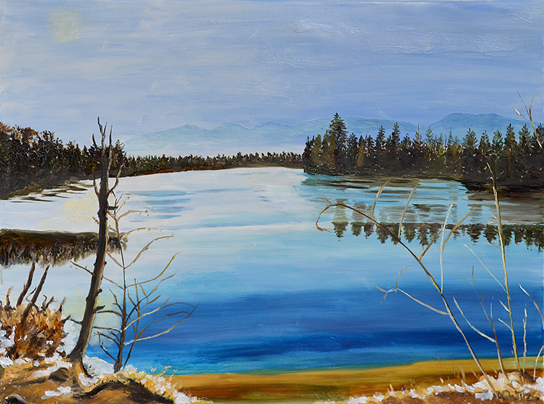 Moosbergsee (Murnauer Moos) Winter