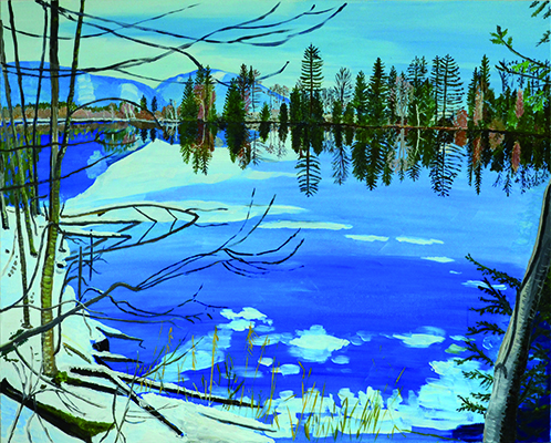 Moosbergsee Winter